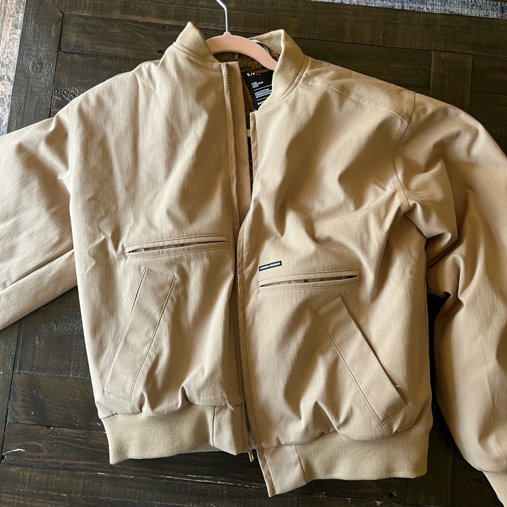 Women’s Under Armor Tan Bomber Jacket
